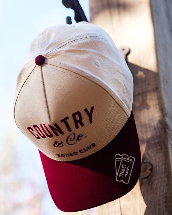 Casquette bordeaux – Rodéo Club