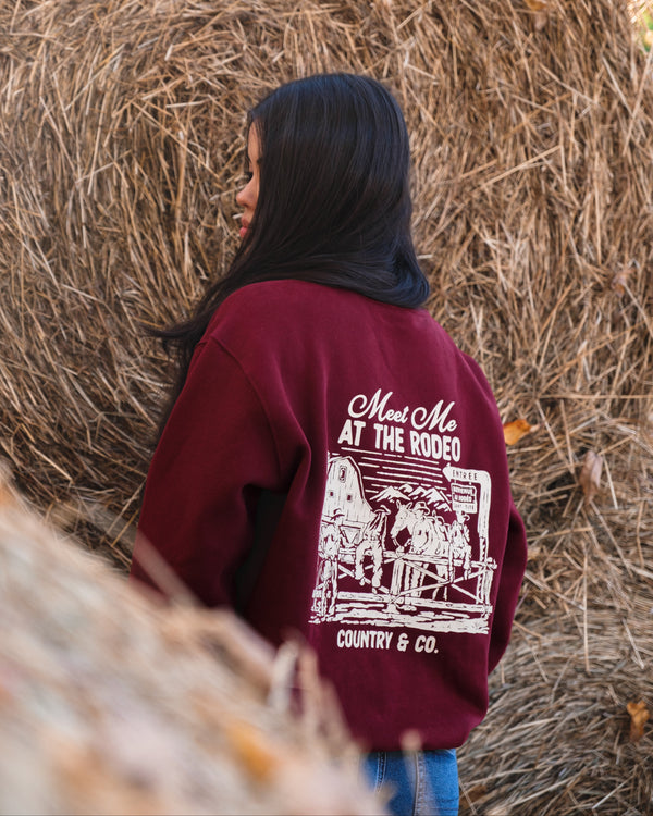 Chandail col rond dans l’arène – Rodéo Club