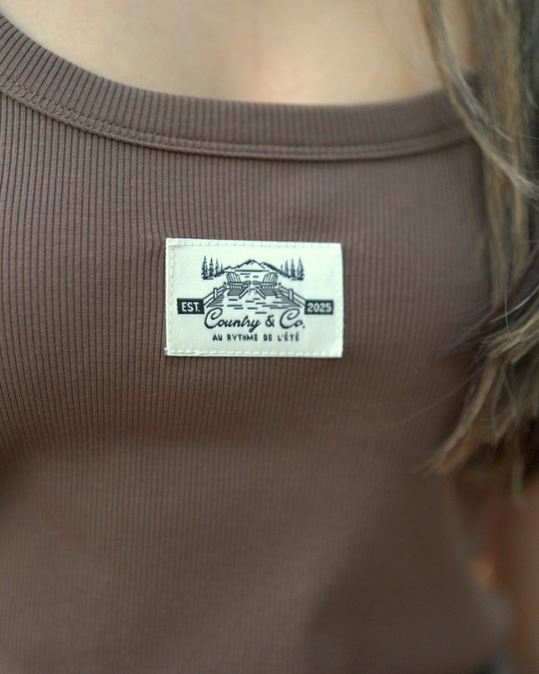Camisole brune - Au rythme de l'été
