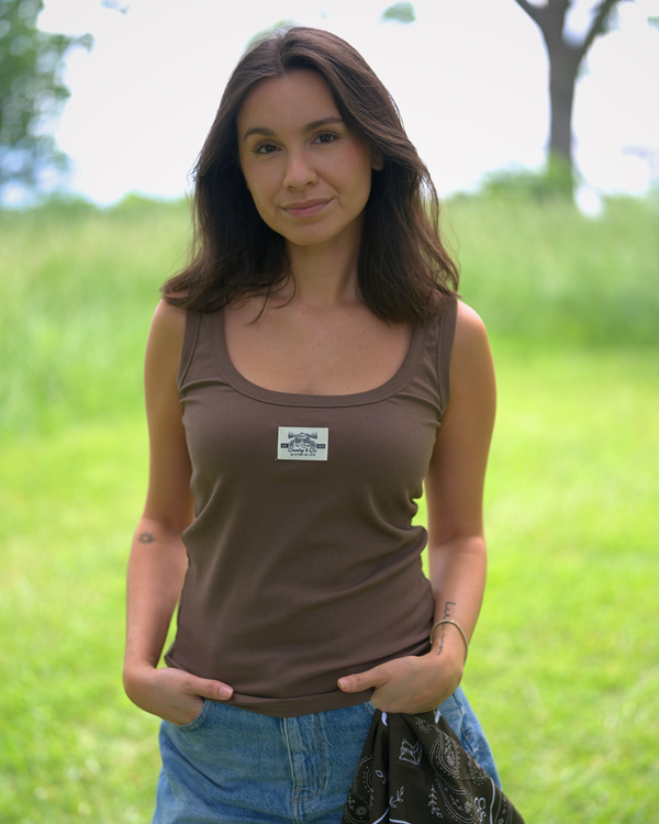 Camisole brune - Au rythme de l'été